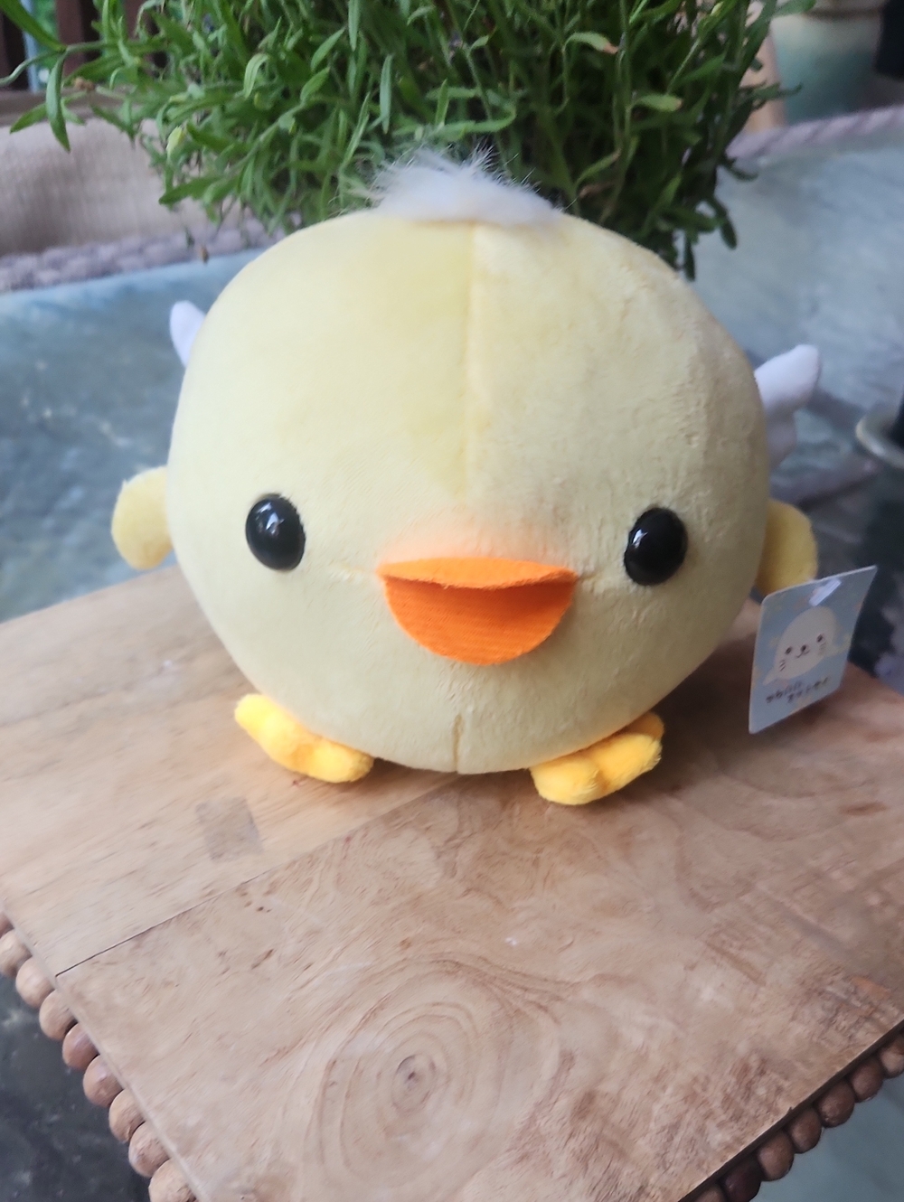Kawaii Chubby Duck Plush Hanging Window Clinger Suction Cup Yellow Chick Mochi N
